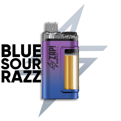 Zap! x Instafill Blue Sour Razz 20mg 3500 + FREE 10ml E-Liquid