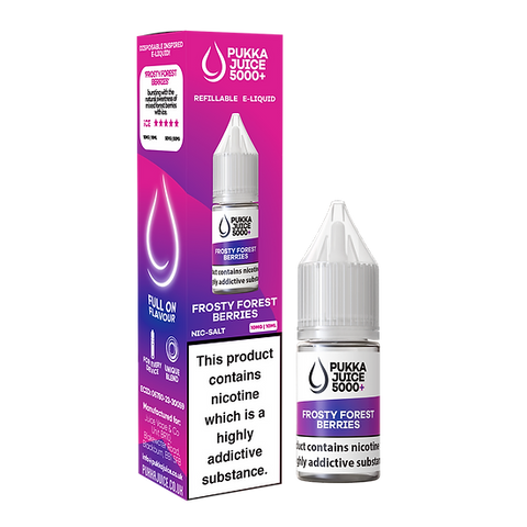 10ml Frosty Forest Berries by Pukka Juice 5000+ Nic Salts