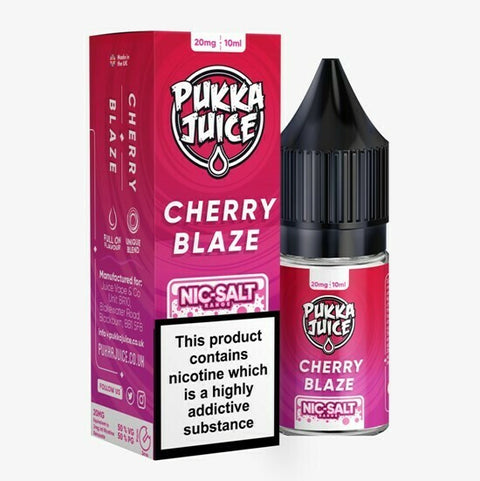 10ml Cherry Blaze by Pukka Juice NIC SALTS