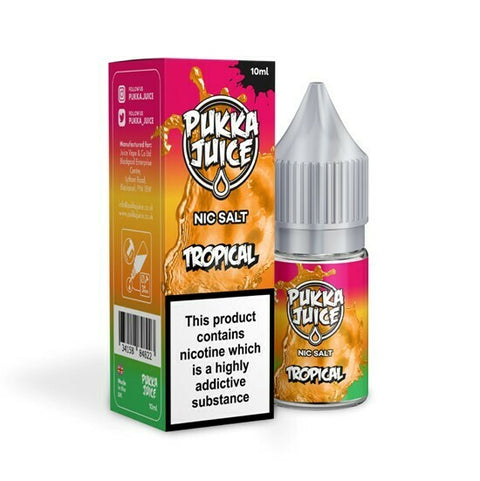 10ml Tropical by Pukka Juice NIC SALTS
