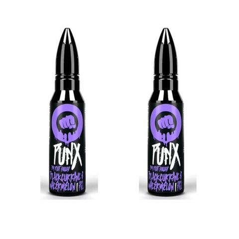 CLEARACE OFFER: 2x 60ml Blackcurrant & Watermelon by Riot Squad PUNX