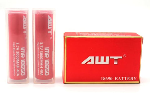 Red AWT 18650 - 3000mAh Battery