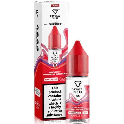 10ml Strawberry Watermelon Ice  by Crystal Clear Nic Salts