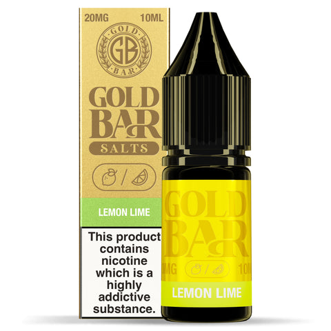 *NEW* 10ml  Lemon Lime by Gold Bar Nic Salts